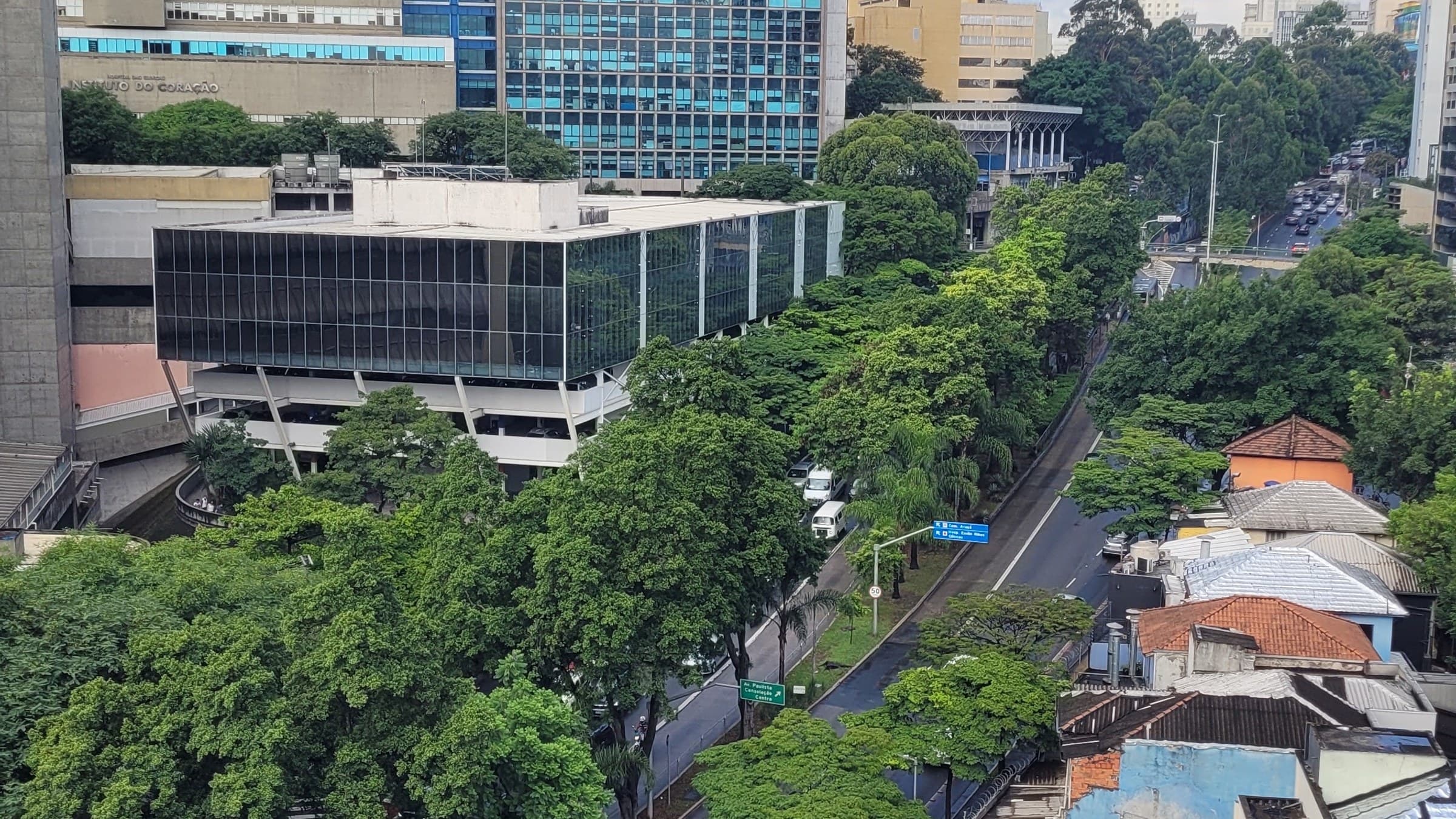 Eixo arborizado e paisagem urbana do Jardim Paulista